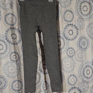 Women's Juniors Gray Fleece Lined Leggings